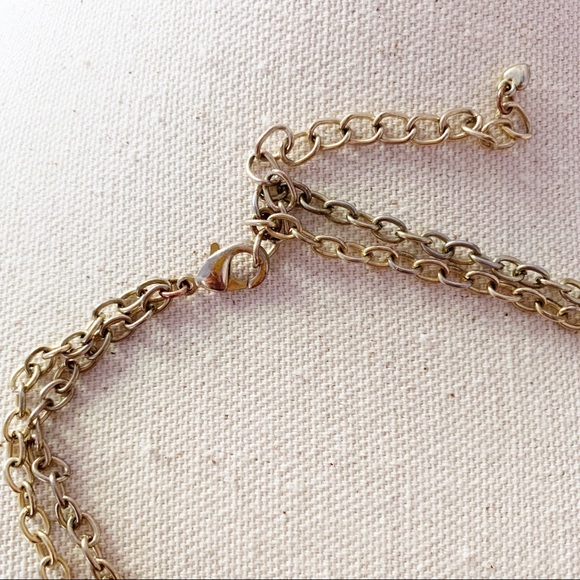 Francesca’s Collections Ivory Beaded Bib Statement Necklace, Costume Jewelry - Picture 4 of 5